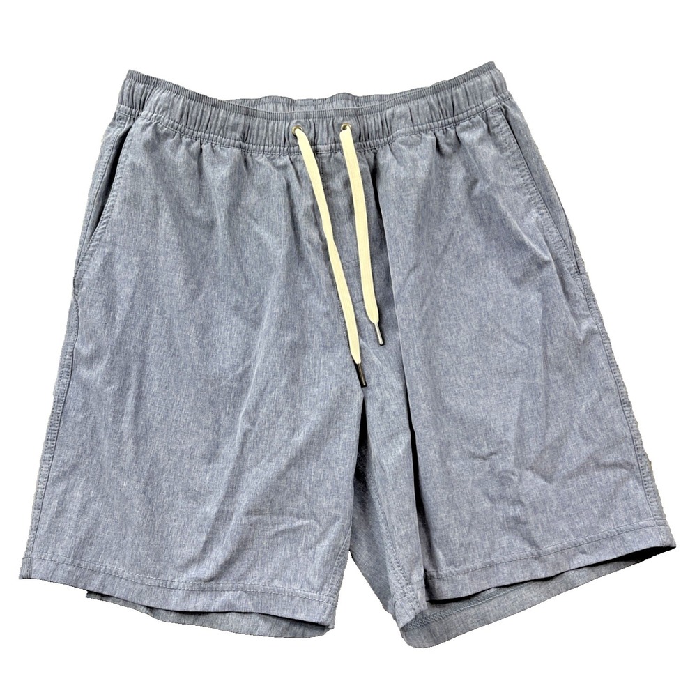 Fair Harbor Swim Shorts Mens Medium Blue Lined Boardshorts 8" Inseam